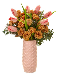 The Amaranth Vase in Pink - 10"