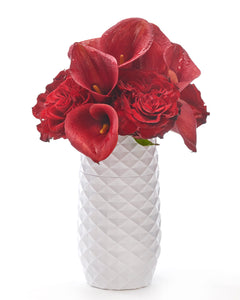 The Amaranth Vase - White - 7.5 Inch Vase